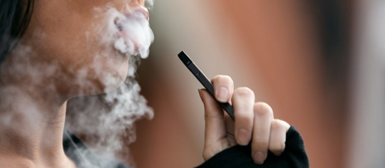 woman vaping